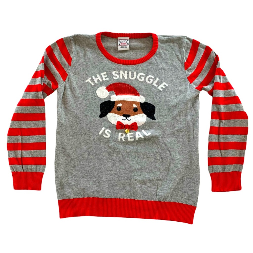 Christmas Puppy Dog Sweater. XL. Unisex